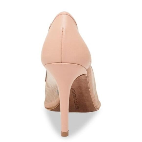 BCBGMAXAZRIA Juliet Cap-Toe Mesh Pumps Bare Pink 8.5 - Picture 3 of 4